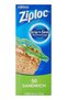 Ziploc 50 Piece Sandwich Bags Clear 16.5x14.9cm - 2