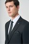 Black Mono Collar 6 Drop Comfort Fit Full Lining Wool Suit 1001265157 - 4