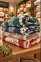 Winter 100% Cotton Jacquard Throw & Blanket - Sofa Shawl 140X210Cm - 3