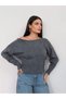 Boat Neck Knit Sweater - 2
