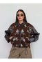 Embroidered leather detailed jacket - 2