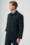 Smoked Berber Collar Cashmere Comfort Fit Flexible Coat 1008265161 - 3