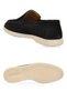 Black Genuine Leather Stylish Comfortable Espadrille Men's Casual Shoes Loafer 6K020-217 - 5