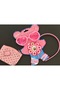 7-Piece Pink Accessory Gift Set Girl Child Baby Apple Glasses Wallet Crown 4 Towels Rubber Buckle - 3