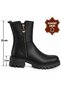 Norex Black Genuine Leather Women's Boots - 5