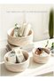 Haidue 3 Pcs Rope Woven Storage Baskets Set - 4