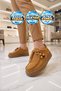Stylish Comfortable Lightweight Accessory Lace-Up Genuine Leather Brown Suede Women's Casual Shoes Auren - 3