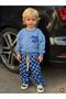 Boy's Banana Printed Loose-Fitting Three-Thread Tracksuit Set - 2