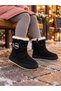Children's Girls' and Boys' Fur-Lined Zippered Boots Snow Boots - 3