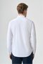 White Hard Collar Gabardine Water Repellent Slim Fit Flexible Shirt 1004265234 - 5