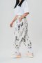 White Crane Bird Patterned Unisex Bohemian Hippie Ethnic Shalwar Free Spirit, Ethnic Pattern, Limitless Style! - 7
