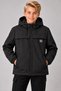 Boys' Hooded Zippered Stand Collar Water and Wind Resistant Embroidered Softshell Coat