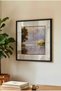 1 Piece Pvc Framed Black Wooden Framed Modern Framed Swan and Lake Reflections Themed Square Wooden Painting - Home, Business and Office Decoration Painting - 3