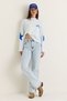 Women's Light Blue High Straight Fit Straight Leg Jeans 60286779 - 3