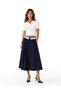 Women Navy Plain Skirt - 2