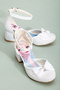 White Sand Glitter Girls' Heeled Shoes