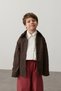 Brown Velvet-Collar Trench Coat - 3