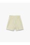 Baby Boys Cream Striped Shorts - 4