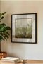 1 Piece Pvc Framed Black Wooden Minimalist Foggy Lake Thatched Cottage Themed Square Wooden Painting - Home, Business and Office Decoration Painting - 3
