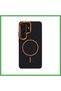Joko Samsung Galaxy S25 Ultra Compatible Luno Leather Magsafe Cover - Black Bezoss