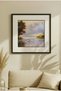 1 Piece Black Wooden Framed Modern Swan and Lake Reflections Themed Square Wooden Painting with Mat - Home, Business, and Office Decoration Painting - 2