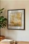 1 Piece Black Wooden Framed Square Wooden Painting with Pvc Frame - Golden Yellow Foggy Nature Scenery - Home, Business and Office Decoration Painting - 3