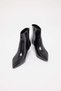 Women's Pointed Toe Thin Short Heeled Boots - 3