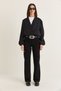 Women's Black High-Waisted Straight-Leg Jeans 60286779 - 2