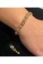 Xuping Gold Framed Shiny Zircon Stone Tarnish Resistant Bracelet - Stainless Steel - 2