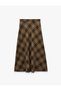 Women Brown Checked Skirt - 5