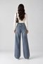 Belted Stone-Detail Embroidered Straight Jeans - 2