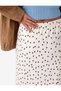 Women White Polka Dot Skirt - 4