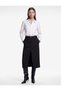 Women White Plain Collared Long Sleeves Shirt