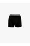 Men Black Plain Boxer Briefs (Pack of 3) - 4