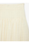 Girls Cream Plain Skirt - 5
