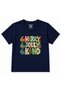 Be Merry Be Jolly Be Kind – Christmas Themed Colorful Print Kids' T-Shirt