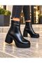 Ac602004 Platform Heel Zippered Light Sole Women's Boots