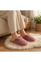 Women's Patterned Plush Non-Slip Lightweight Sole Furry House Slippers (Narrow Fit) - 4