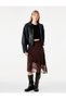 Women Brown Paisley Skirt - 2