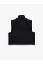Black Plain Women Vest - 4