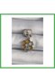 316L Steel Silver Color Dangle Glittering Honeycomb Model Nomination Charm Bezoss