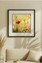 1 Piece Black Wooden Framed Colorful Wildflowers Square Wooden Painting - Home, Business and Office Decoration Painting - 2