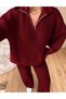 Zippered Thessaloniki Knitwear Top and Bottom Set
