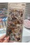 Plastic Vinatge 3 Syf. Scrapbook Sticker Set Gift Journal Daily Decoration