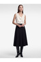 Women White Plain Cowl Neck Sleeveless Top