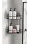 Üx Thermoplastic Coated 2-Tier Bathroom Corner Shelf Shower Cabin Shampoo Holder Sponge Holder Corner Shelf Organizer - 3