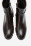 Premy Brown Leather Buckle Women's Boots - 4