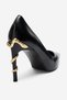 Adriana Black Women's Gold Detailed Heeled Shoes - 4