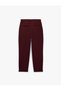 Women Red Plain Trousers - 4