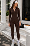 Body-Hugging Recovery Bodysuit with Hidden Zipper, Sports Yoga Long Leggings Jumpsuit Swimsuit